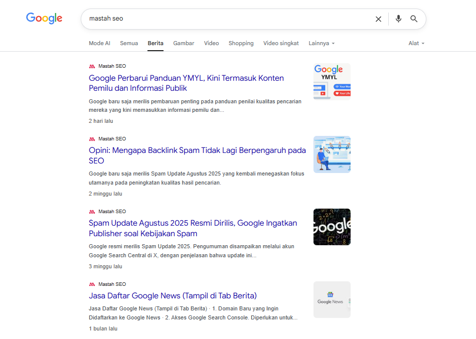 Google News Mastah SEO